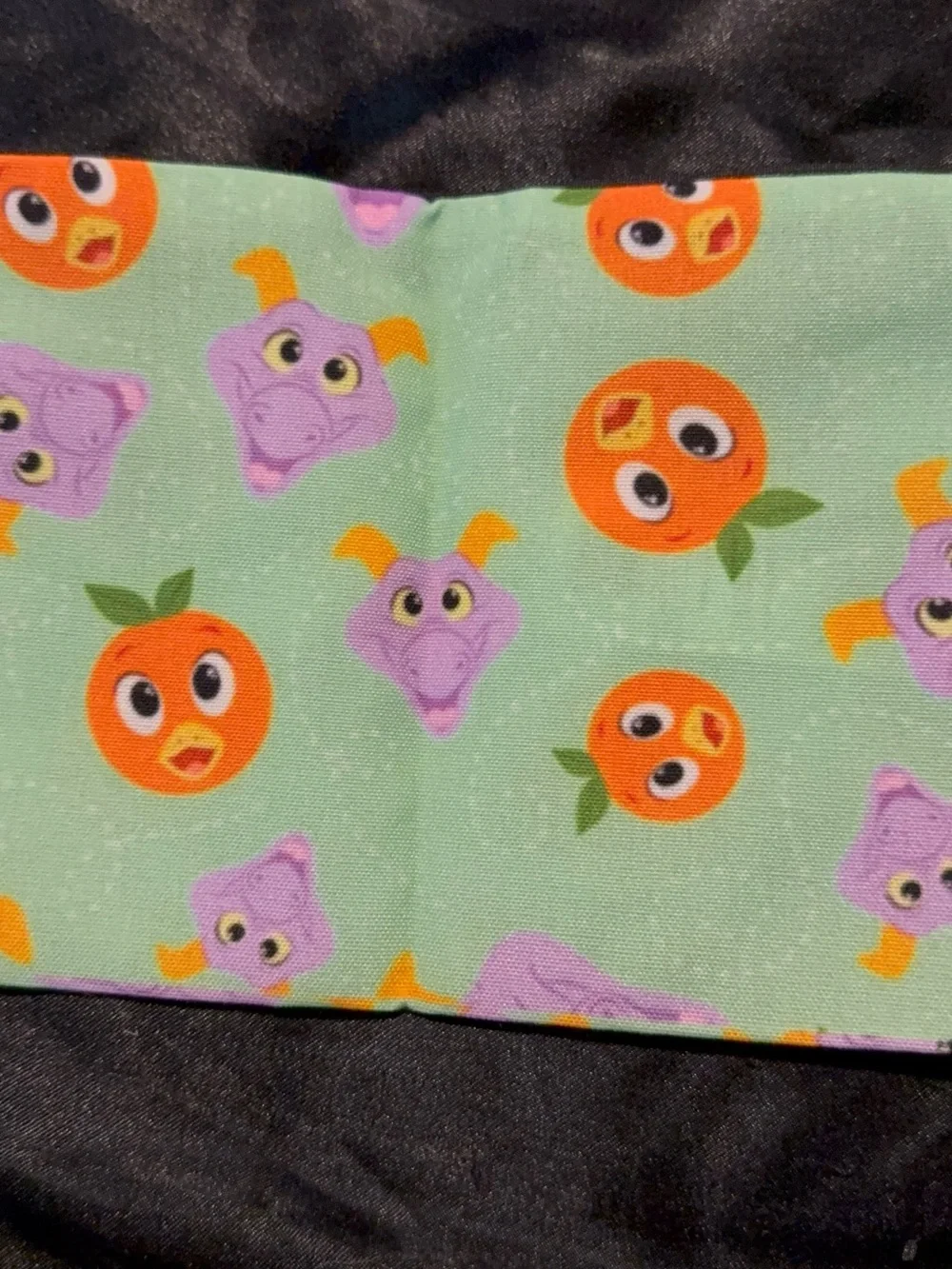 Orange Bird & Figment Makeup Bag